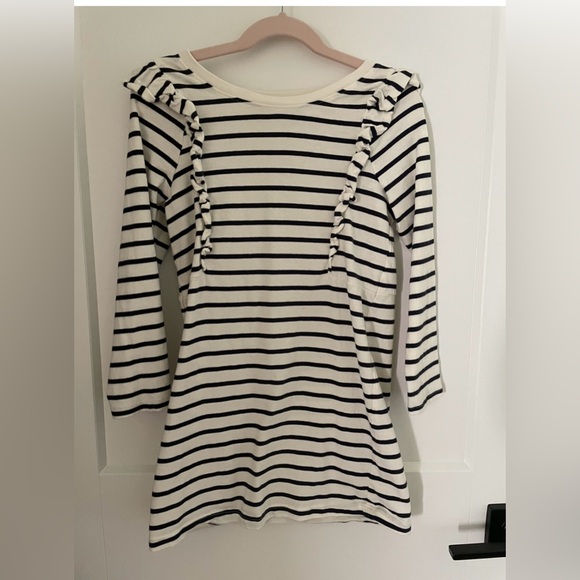 Navy And White Stripped Tea Collection Dress - Picture 1 of 5